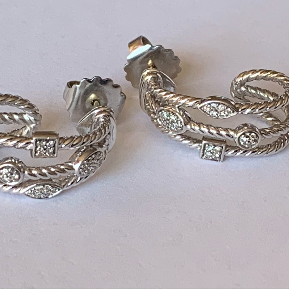 David Yurman diamond earrings